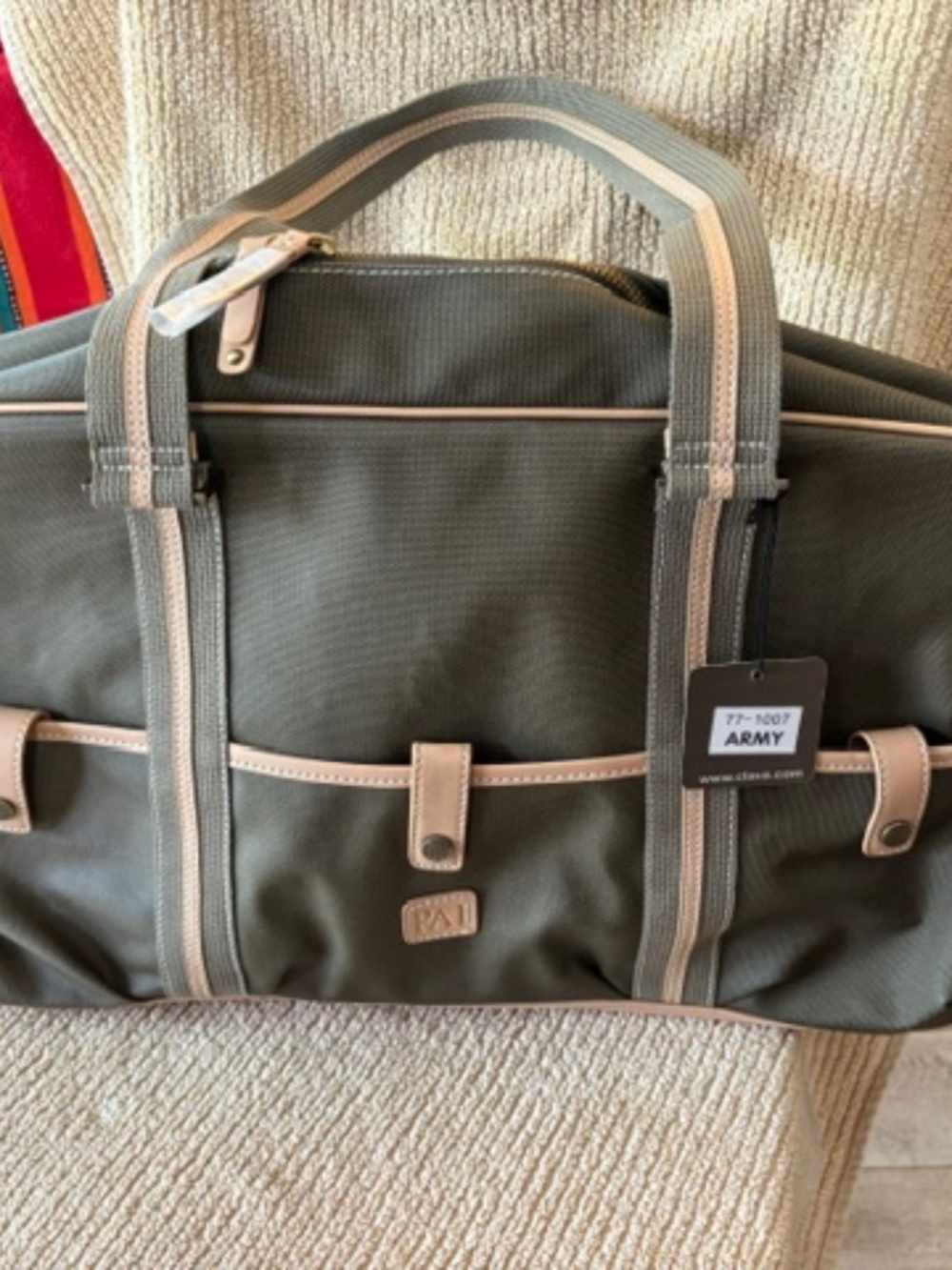Clava PAI Duffle bag- 2 available Army green- NWT